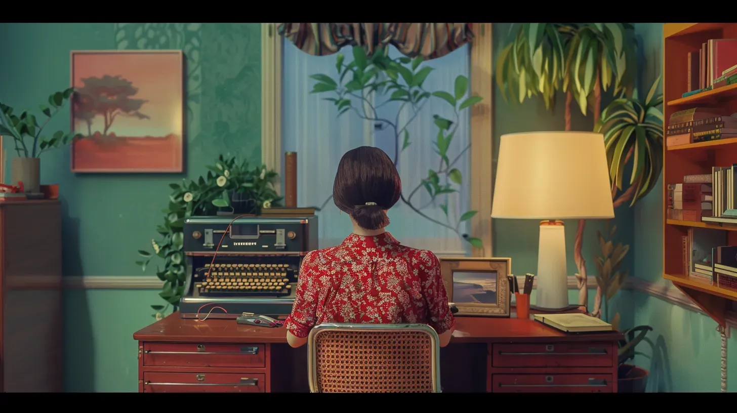 A vintage-style room filled with old electronic equipment, including monitors and control panels.