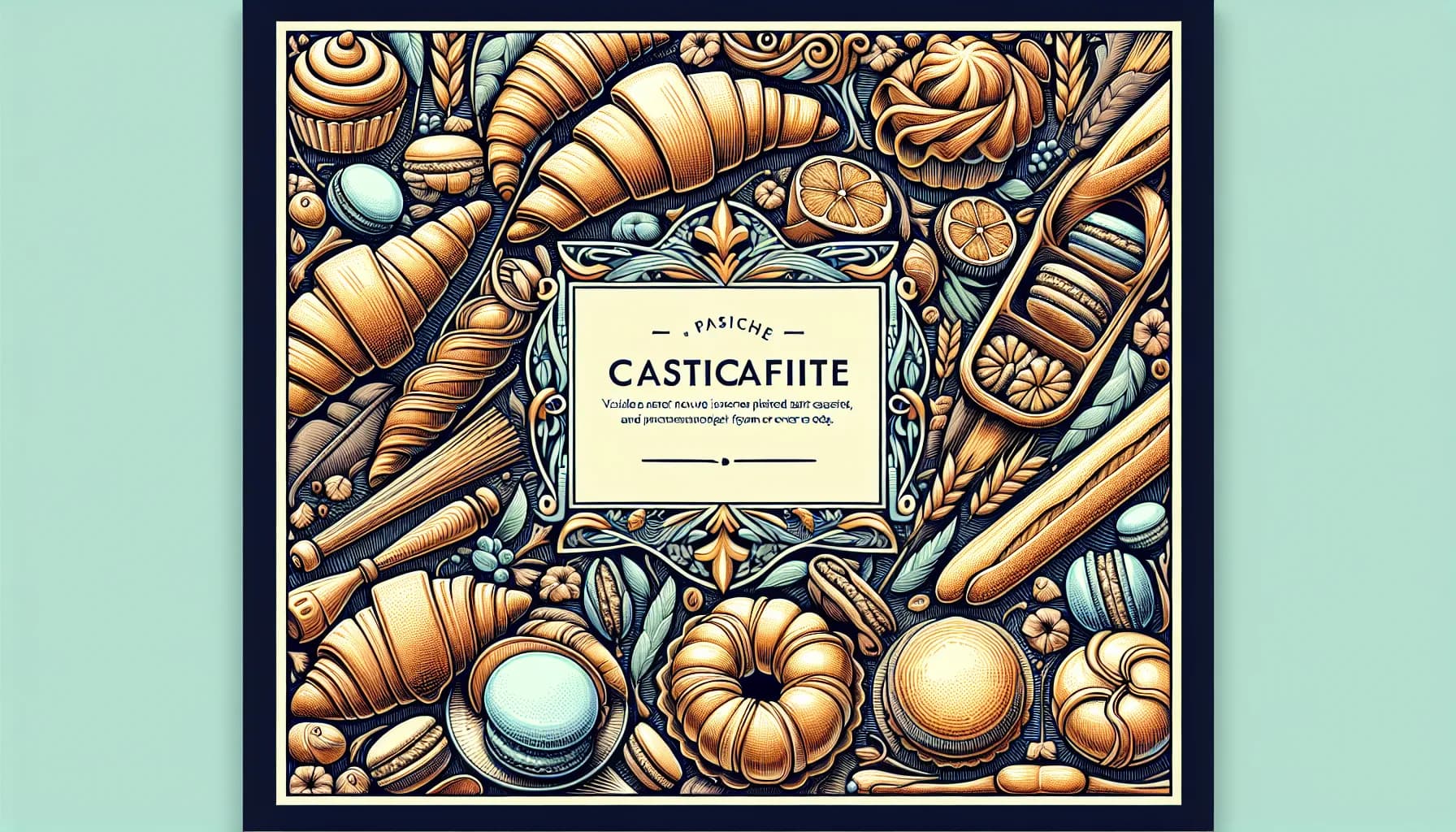 A treasure trove of artisanal chocolates and candies meticulously arranged in an ornate vintage style