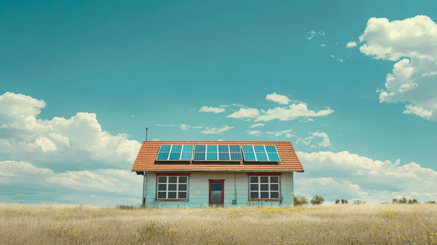 A retro-style laundry room with pastel colors, washing machines, and houseplants.