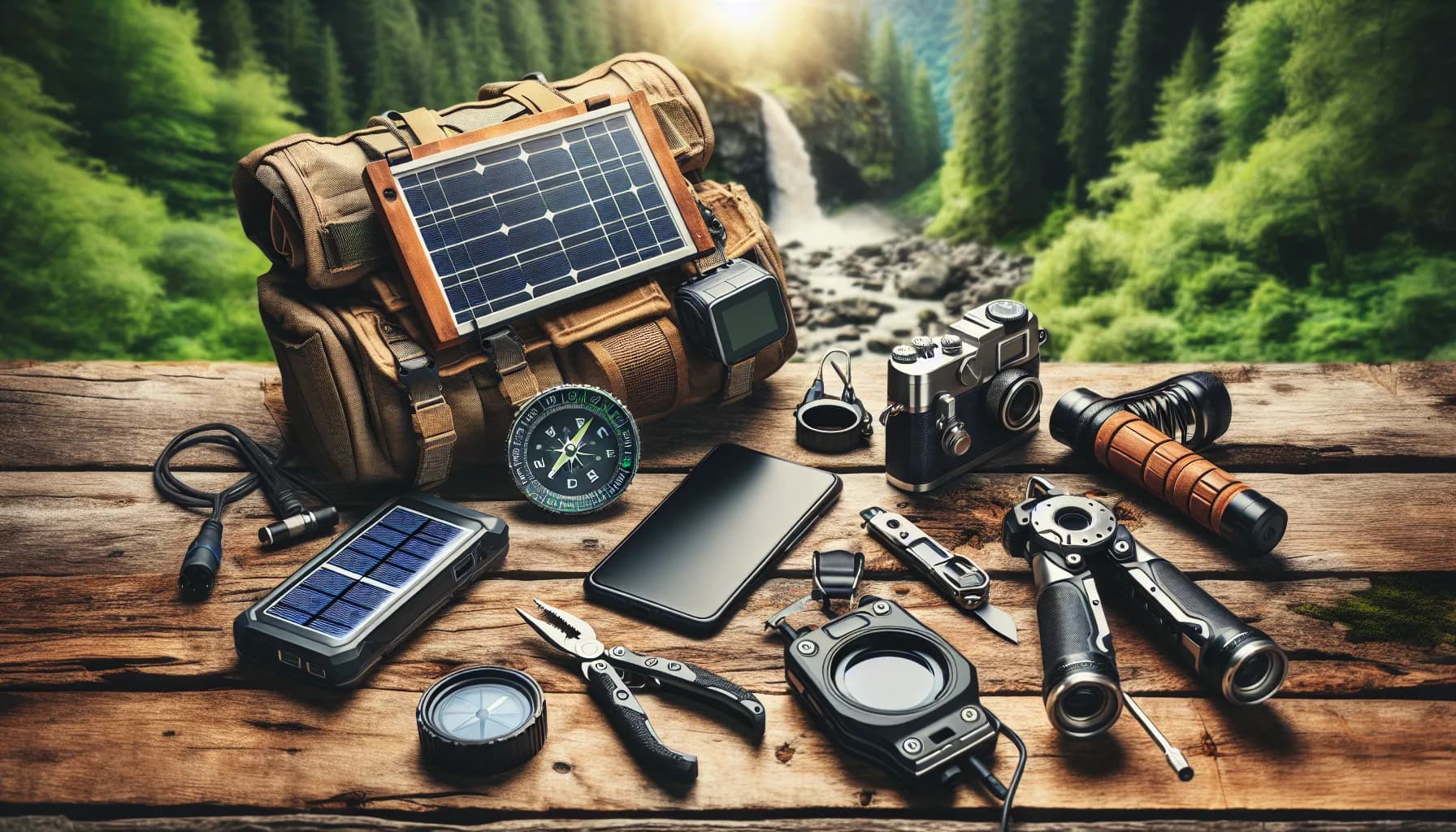 Essential gear for the modern adventurer equipped for exploration and survival in the wilderness