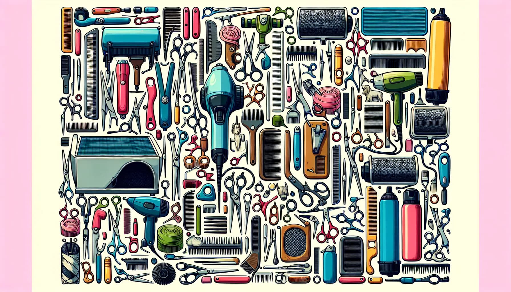 A colorfully chaotic collection of pipes and tubes creating a vibrant plumbing puzzle