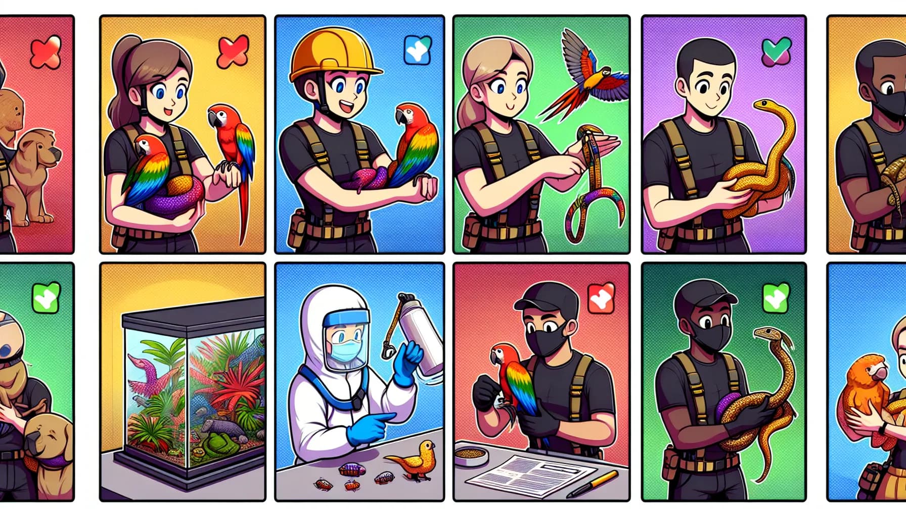 Career day at the zoo: Exploring the diverse roles of zookeepers and their colorful companions