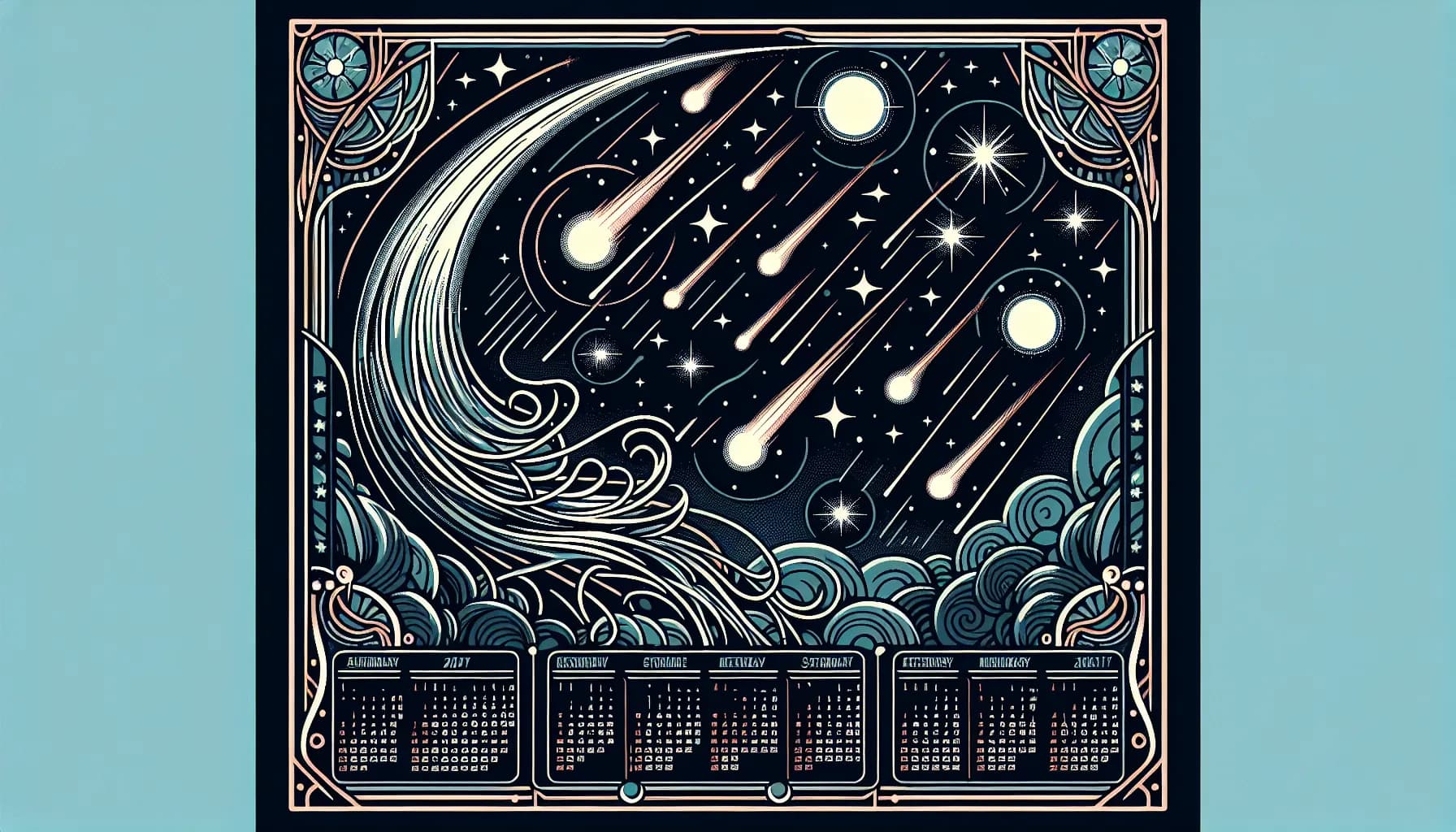 Cosmic melodies dance through the ethers, a symphony of stars and swirling nebulas played out on the celestial keyboard of the universe